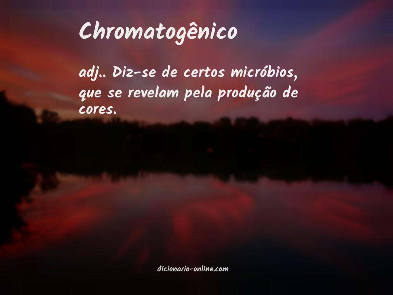 Significado de chromatogênico