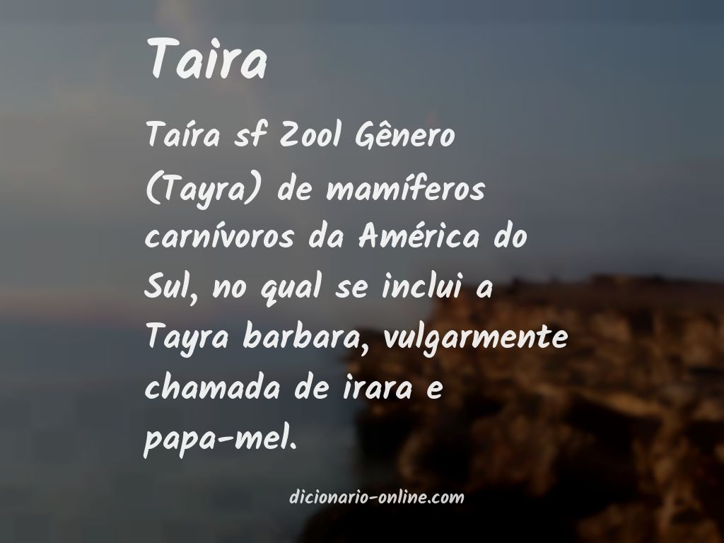 Significado de taira