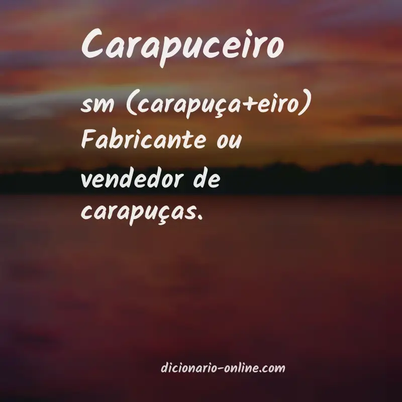 Significado de carapuceiro