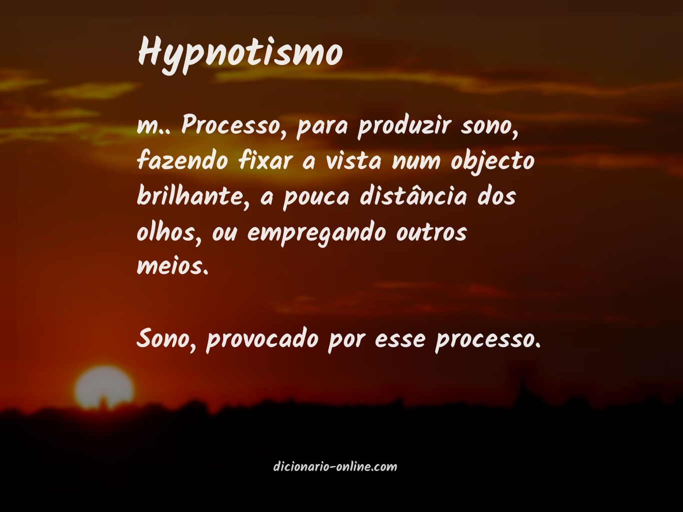 Significado de hypnotismo