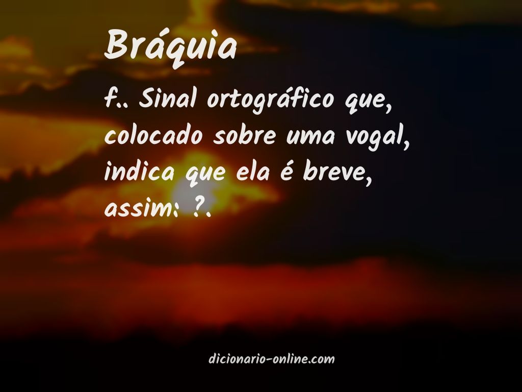 Significado de bráquia