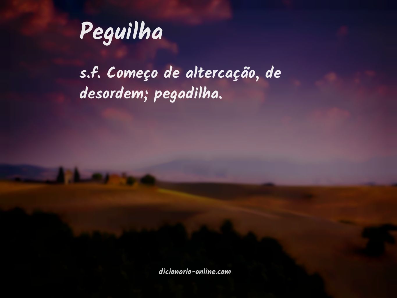 Significado de peguilha