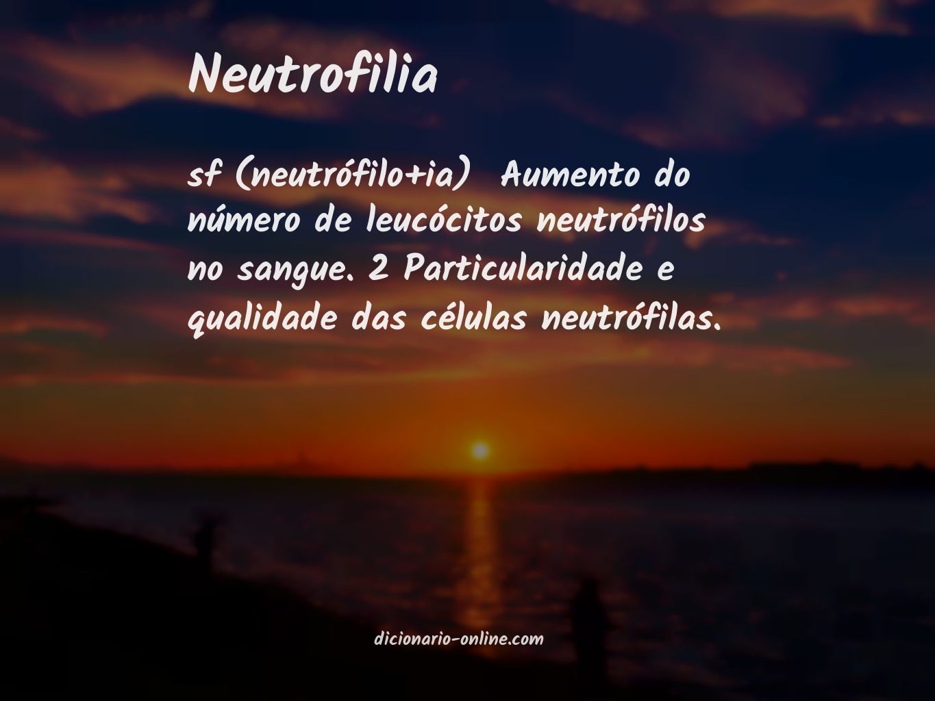Significado de neutrofilia