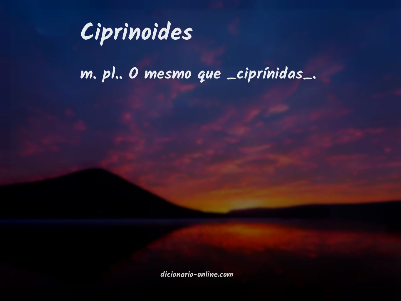 Significado de ciprinoides
