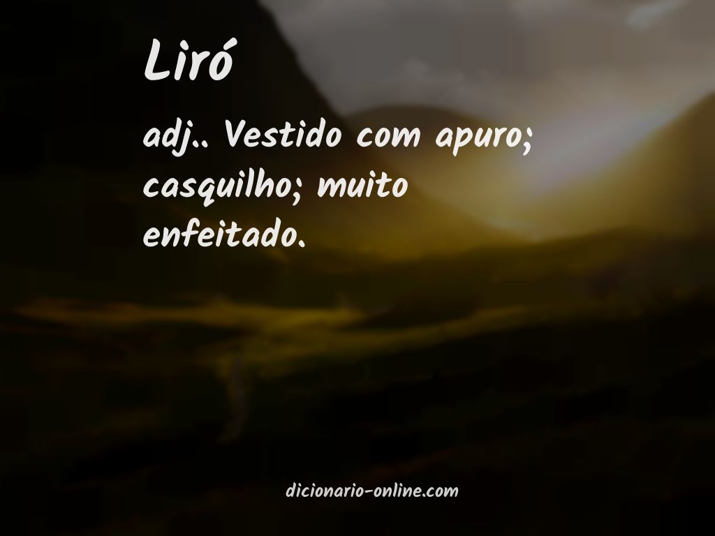 Significado de liró