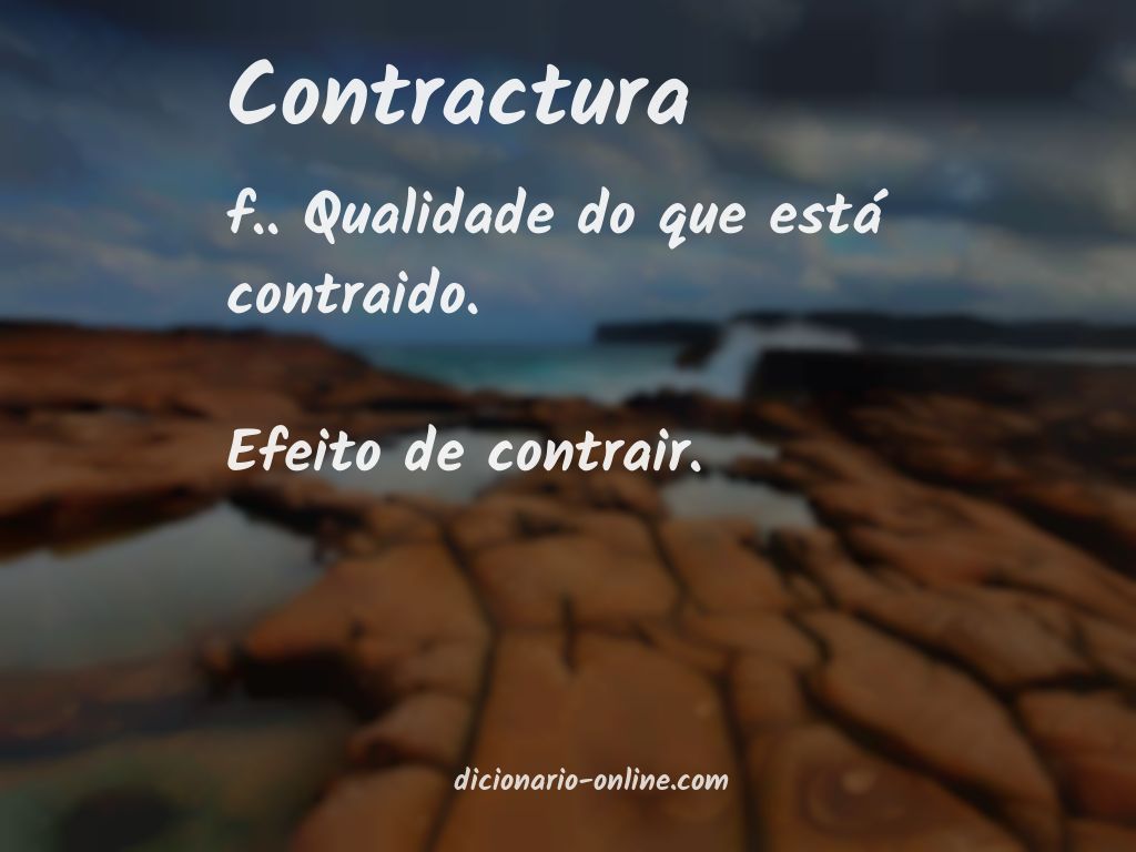 Significado de contractura