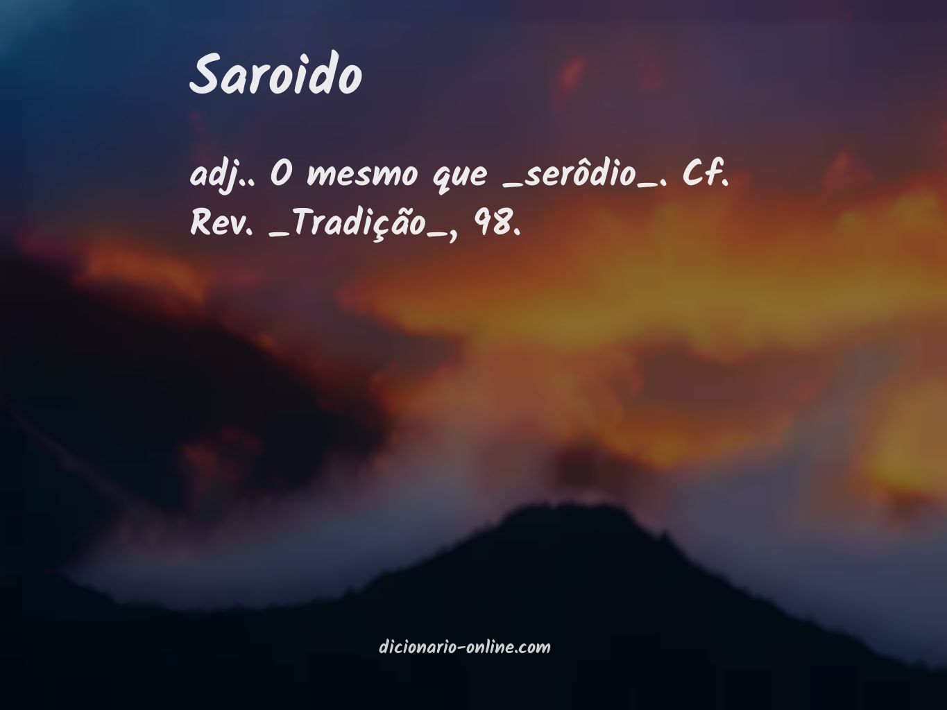 Significado de saroido