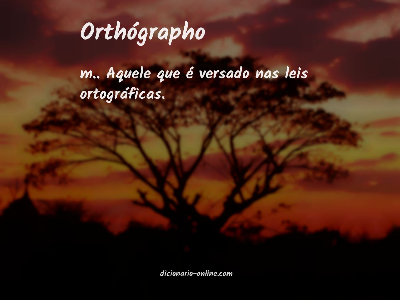 Significado de orthógrapho