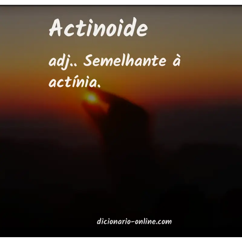 Significado de actinoide