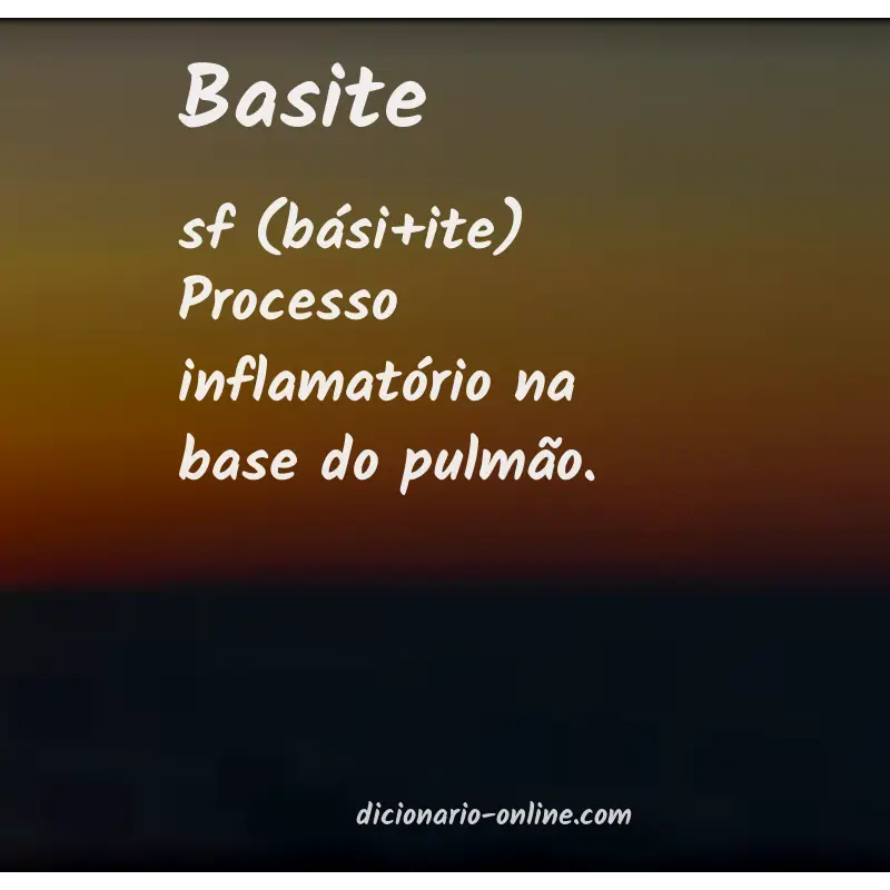 Significado de basite