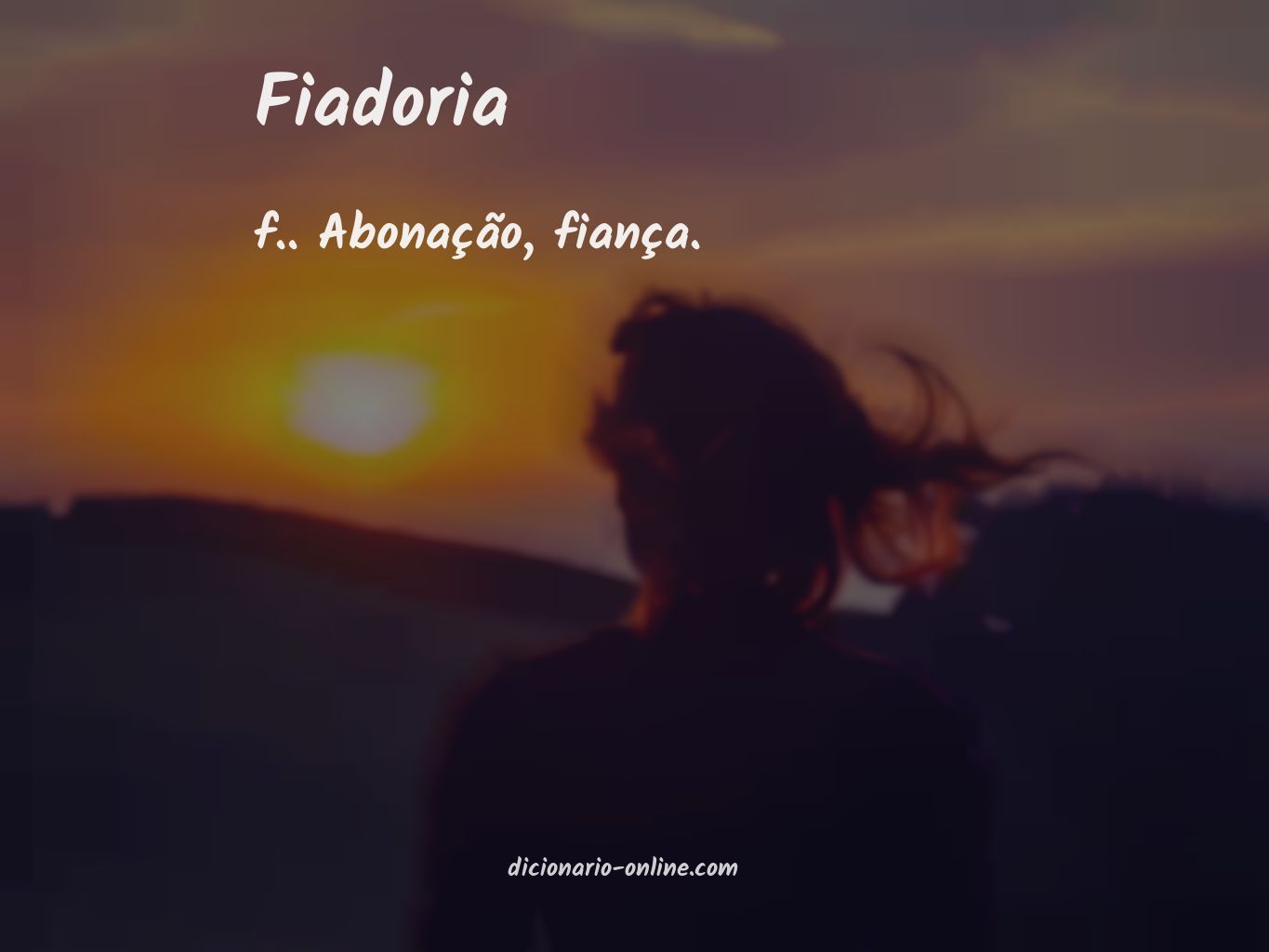 Significado de fiadoria