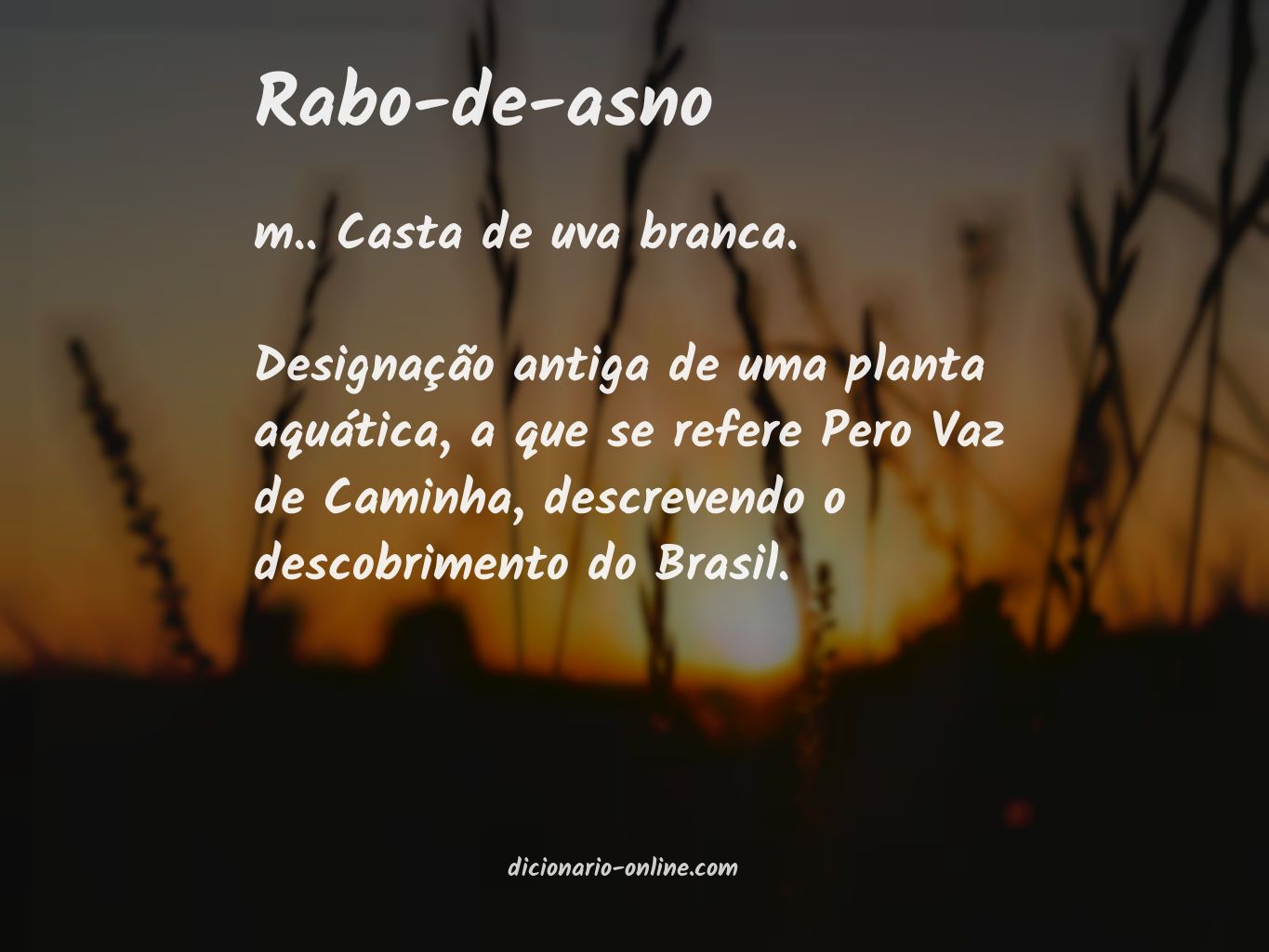 Significado de rabo-de-asno