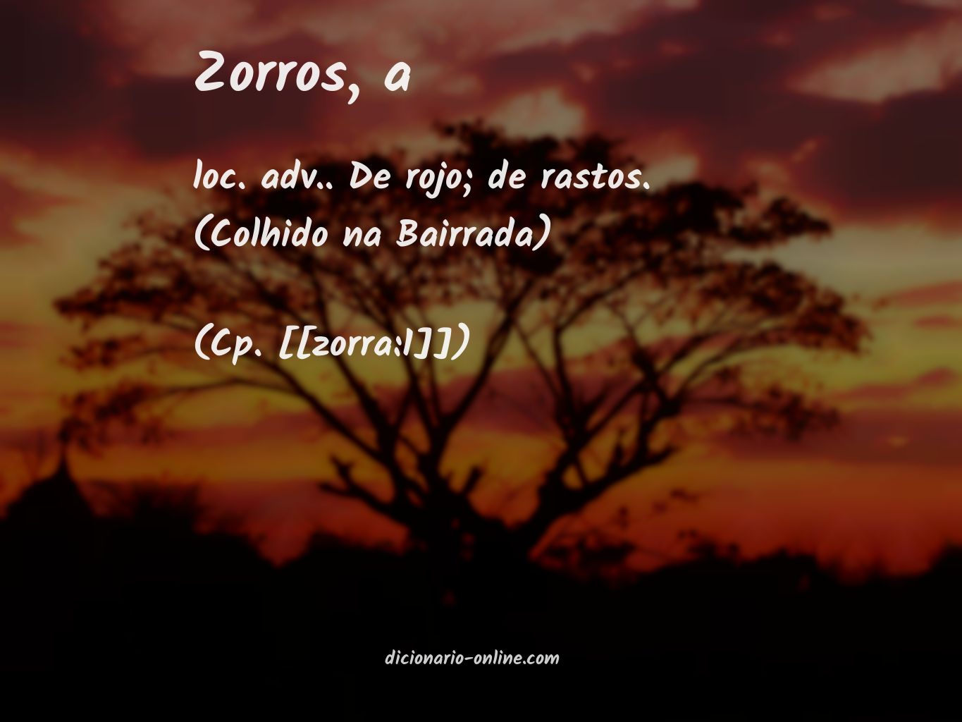 Significado de zorros, a