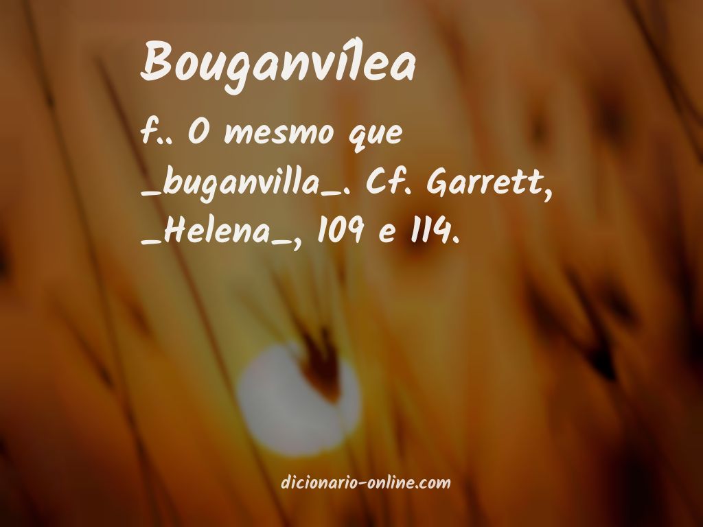 Significado de bouganvílea