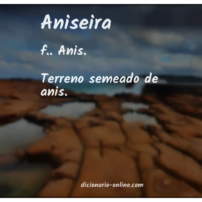 Significado de aniseira