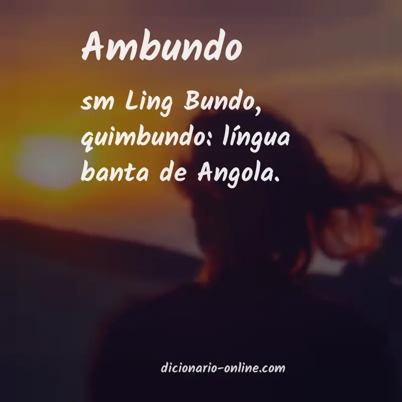 Significado de ambundo