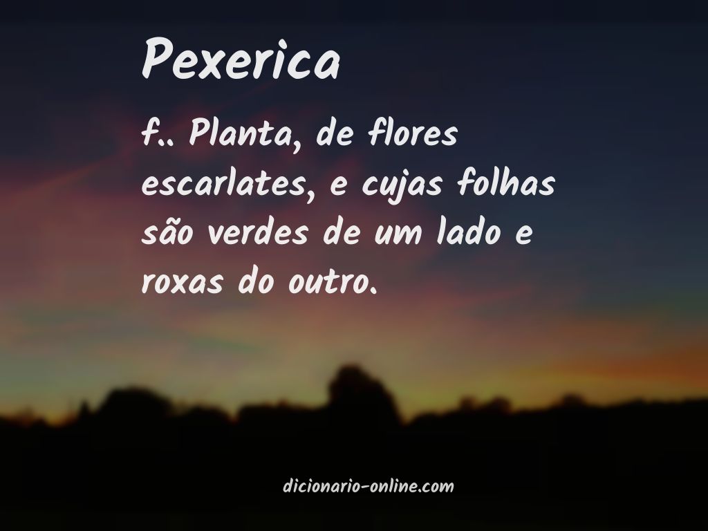 Significado de pexerica