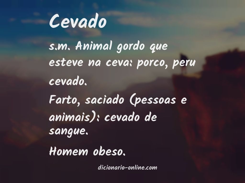 Significado de cevado