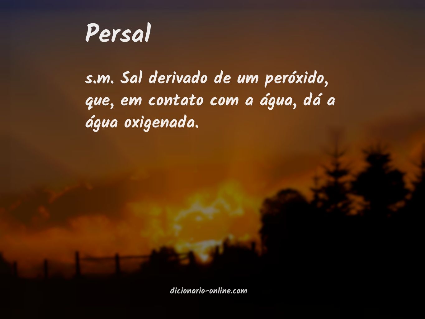 Significado de persal