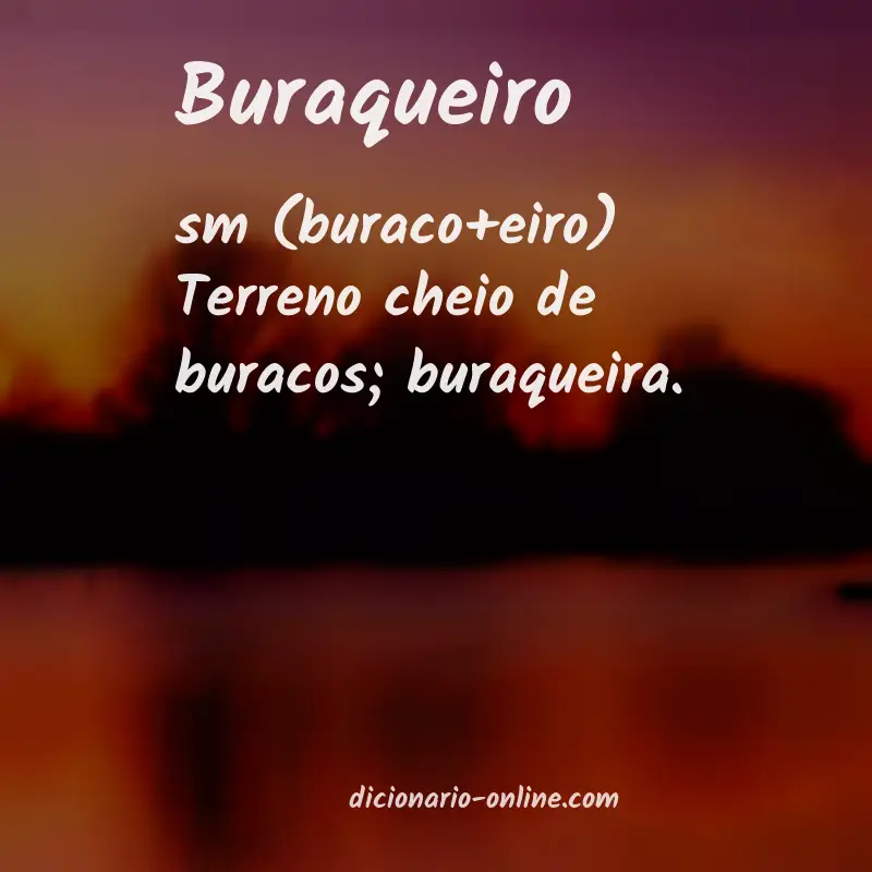 Significado de buraqueiro