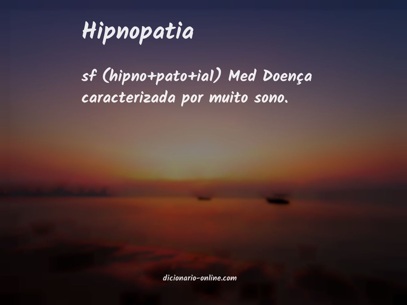 Significado de hipnopatia