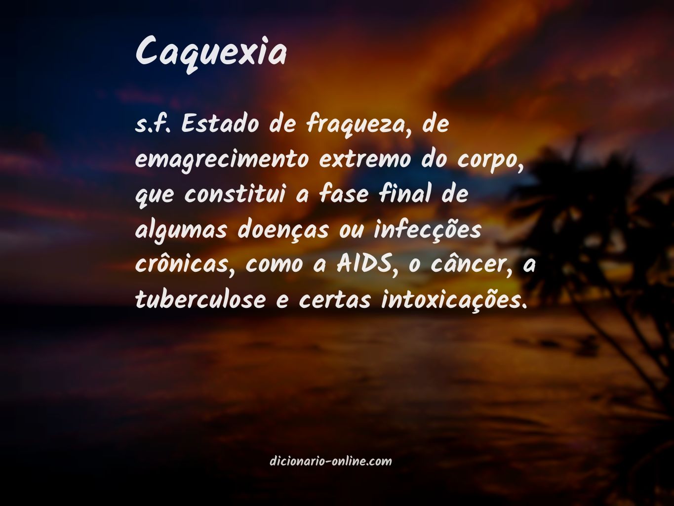 Significado de caquexia