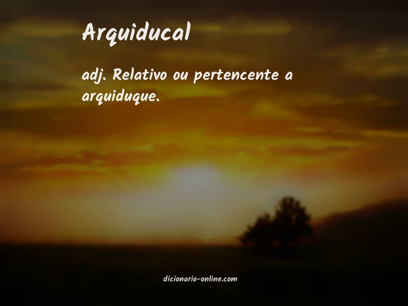 Significado de arquiducal