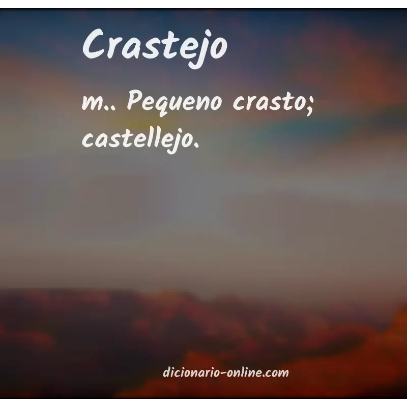 Significado de crastejo
