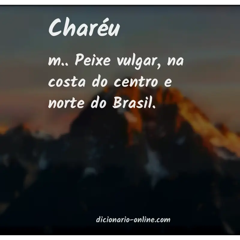 Significado de charéu