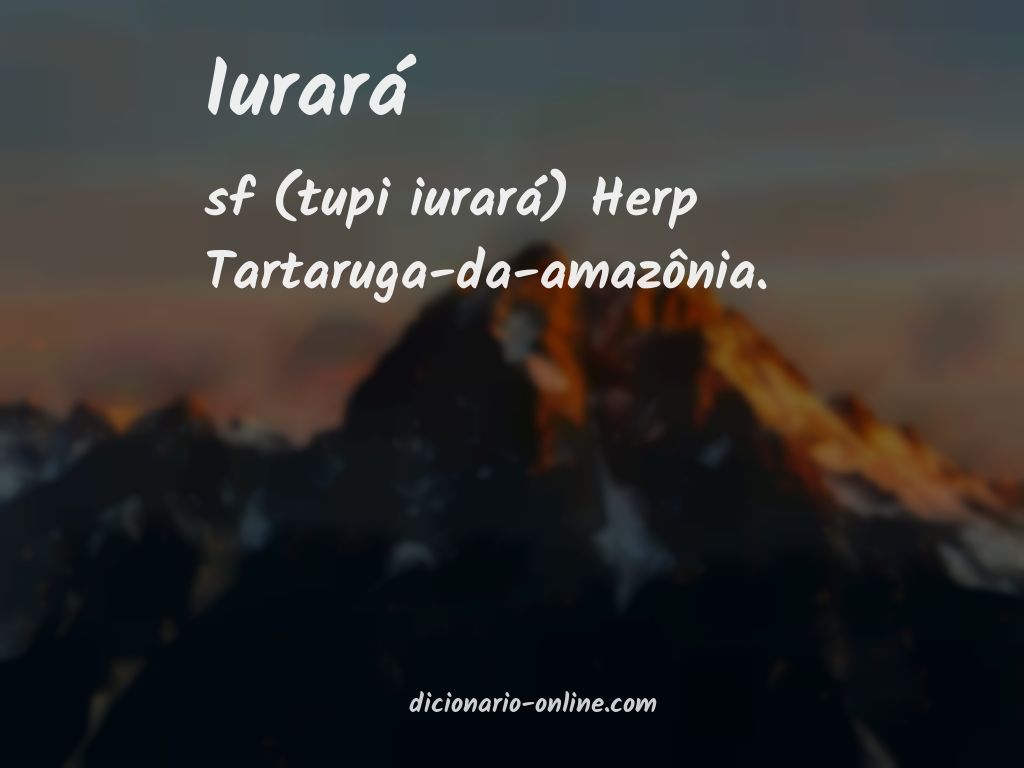 Significado de iurará