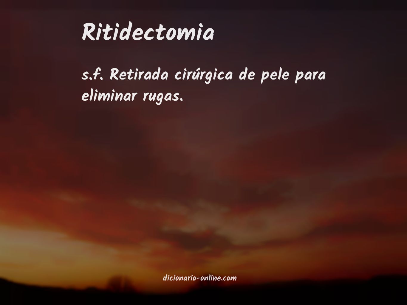 Significado de ritidectomia