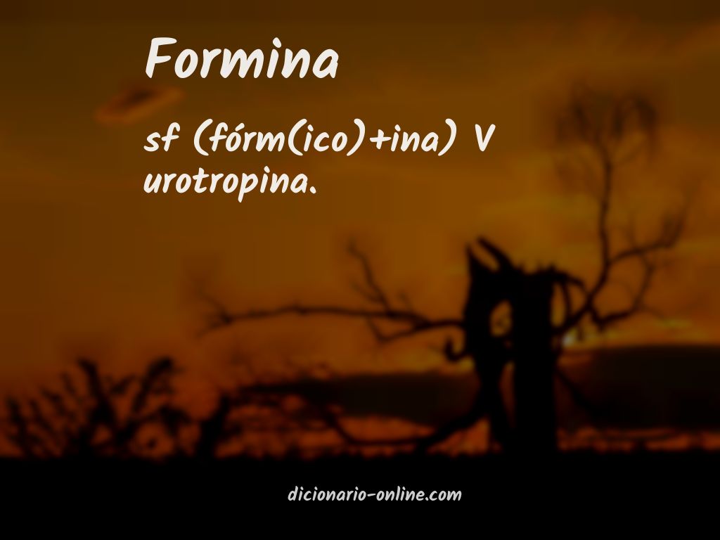 Significado de formina