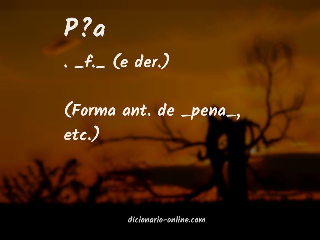 Significado de p?a