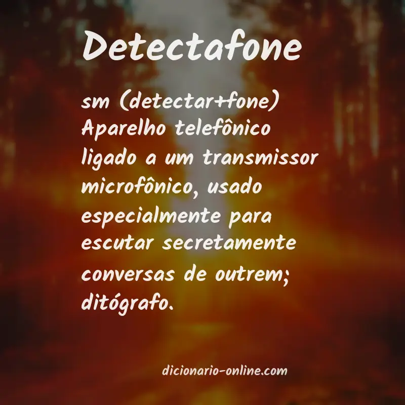 Significado de detectafone