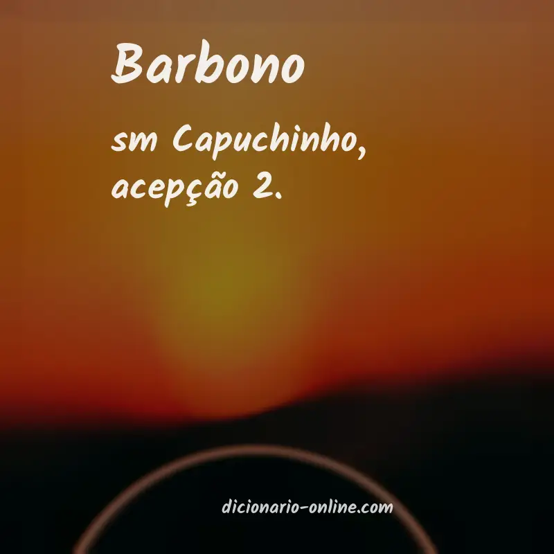 Significado de barbono