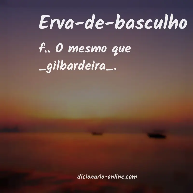 Significado de erva-de-basculho