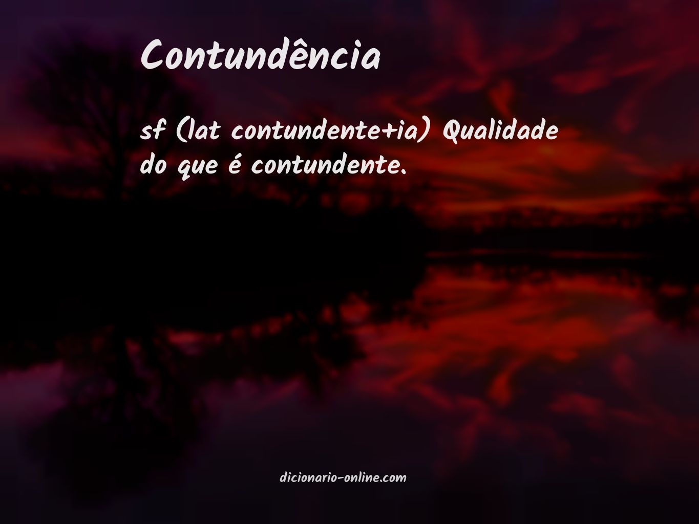 Significado de contundência