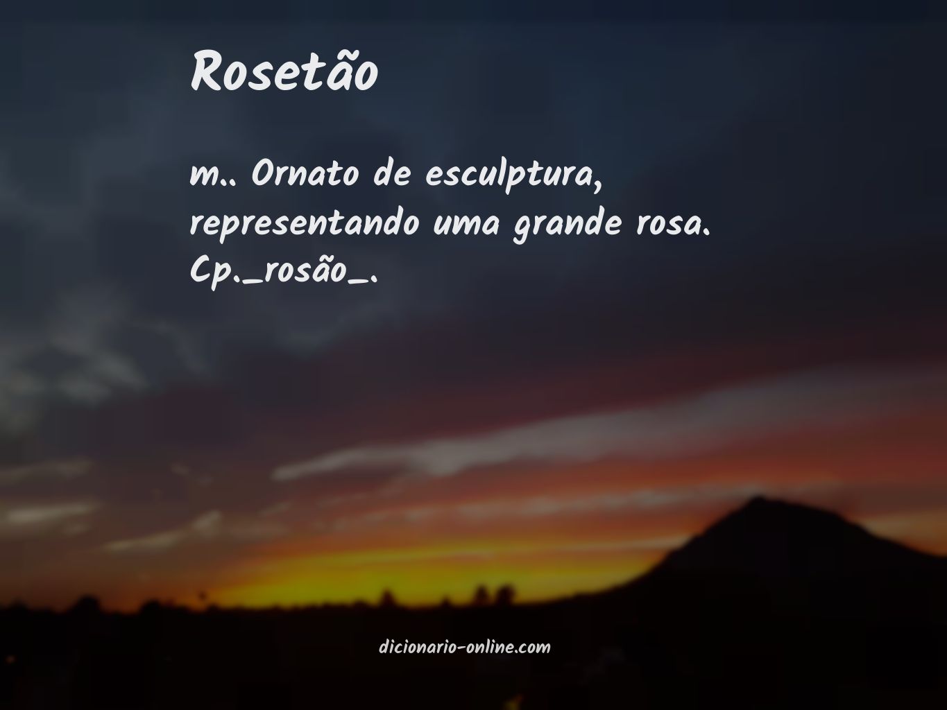 Significado de rosetão