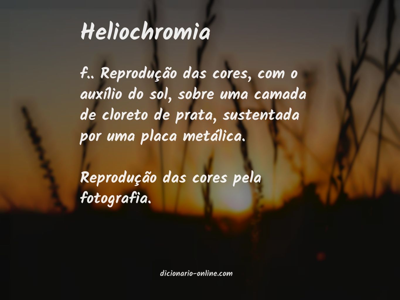 Significado de heliochromia