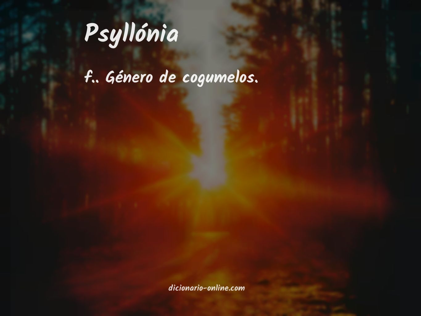 Significado de psyllónia