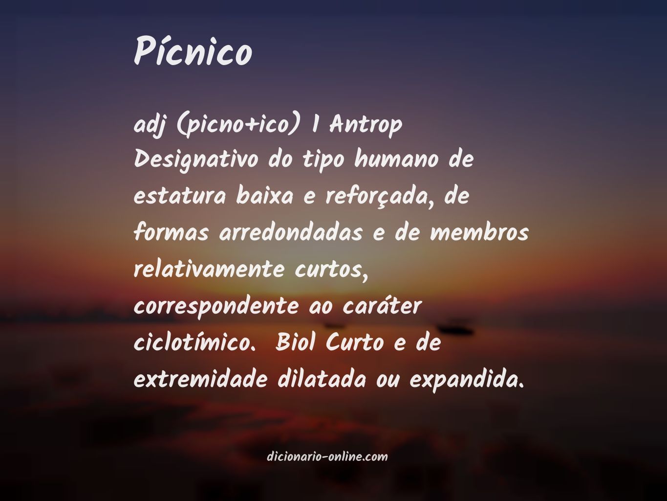 Significado de pícnico