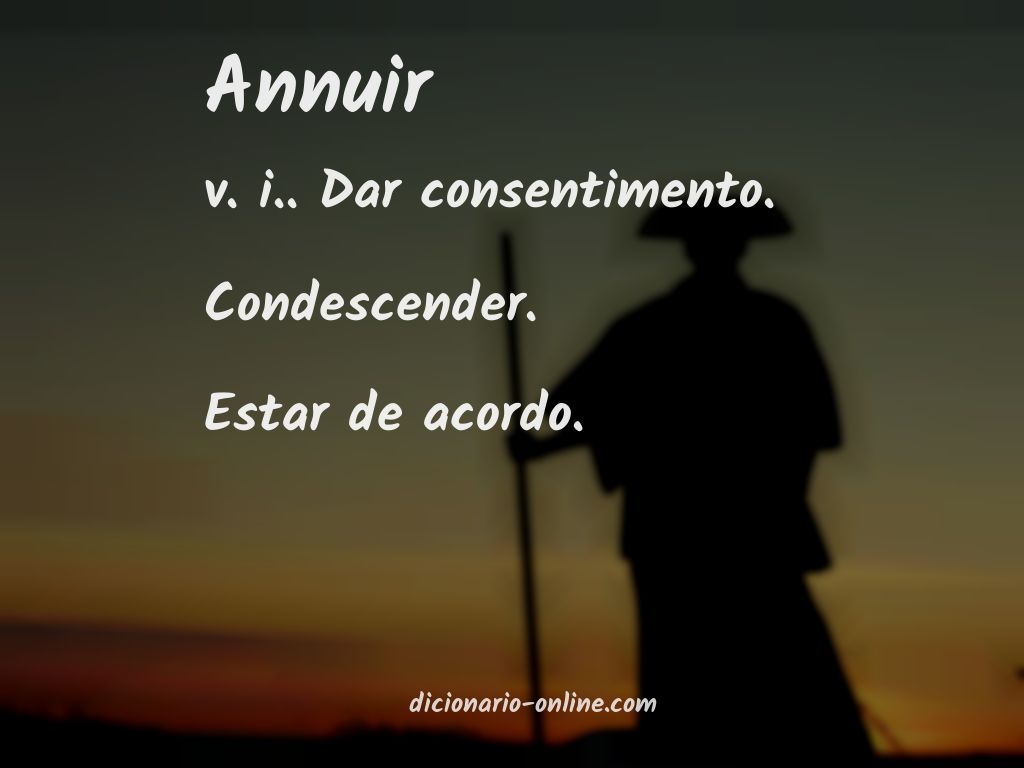 Significado de annuir