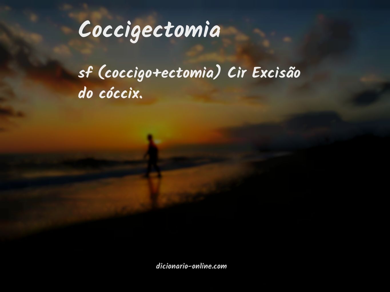Significado de coccigectomia