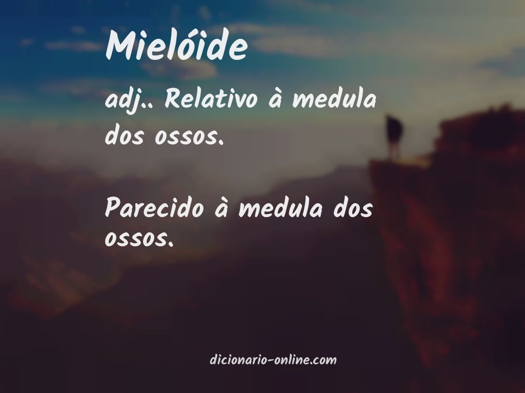 Significado de mielóide