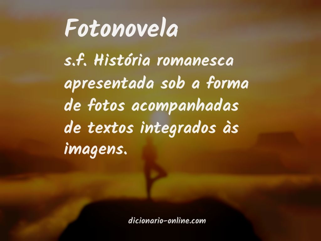 Significado de fotonovela