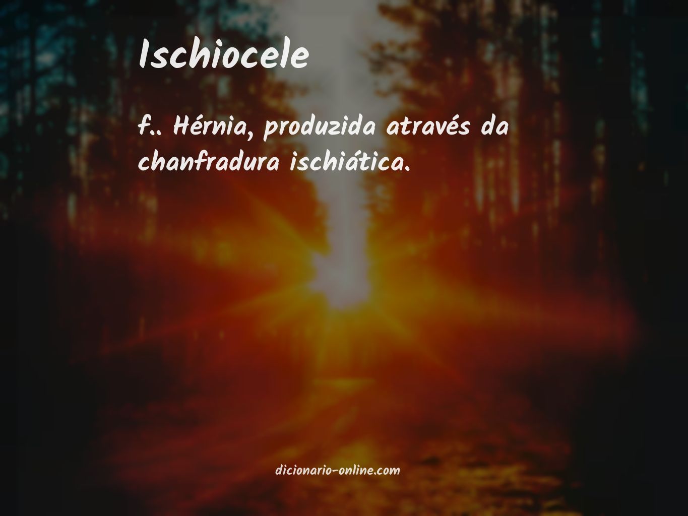 Significado de ischiocele