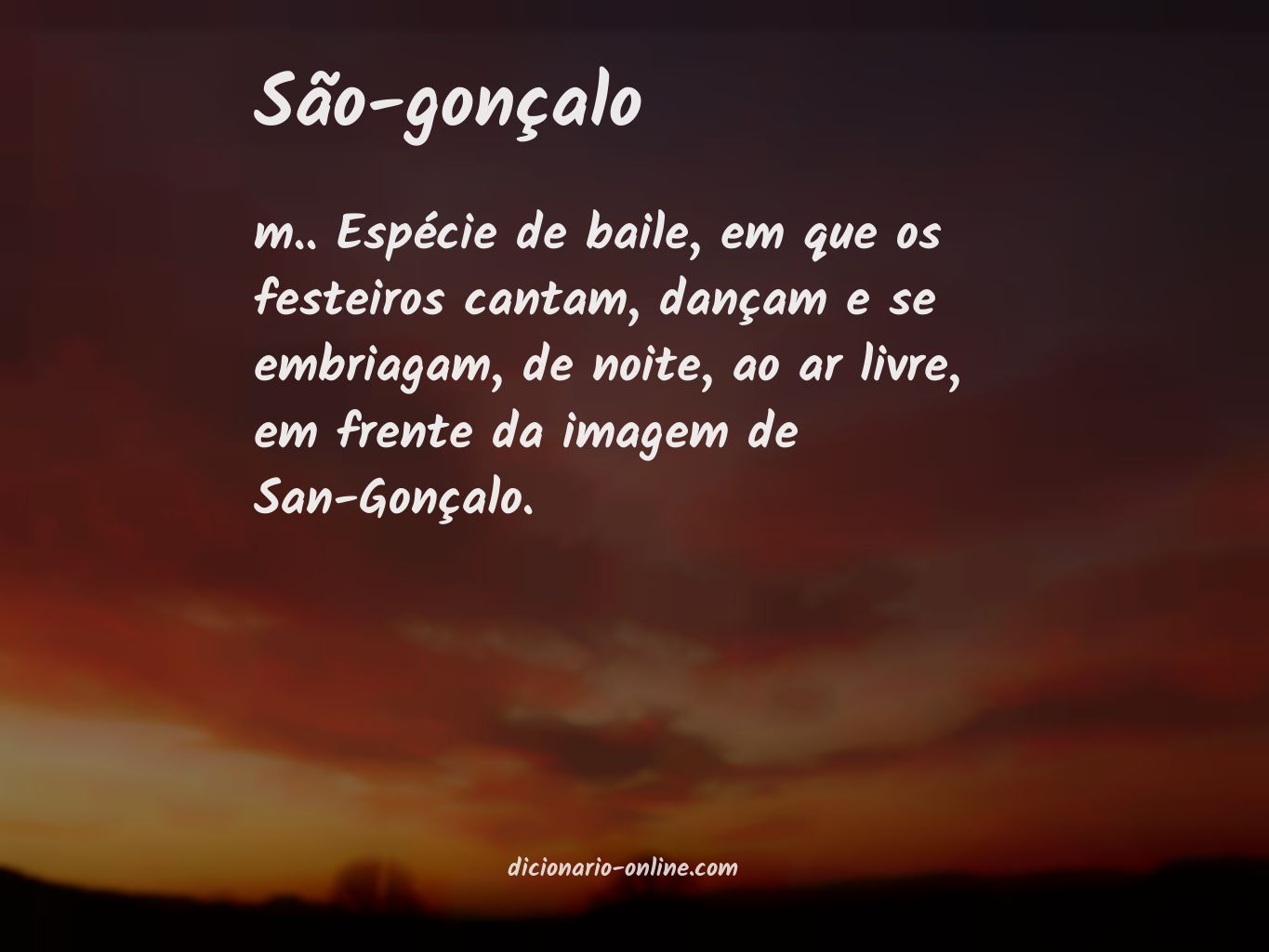 Significado de são-gonçalo