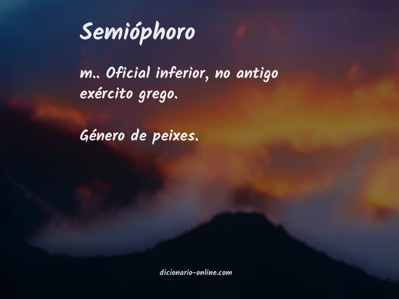 Significado de semióphoro