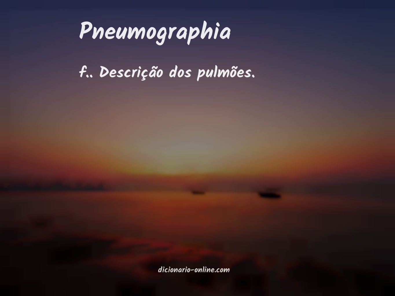 Significado de pneumographia