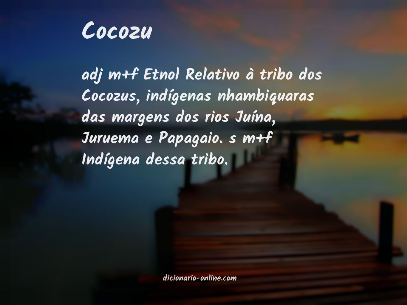 Significado de cocozu